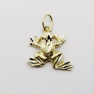 14k Solid Gold Frog Charm/Pendant 1.0g